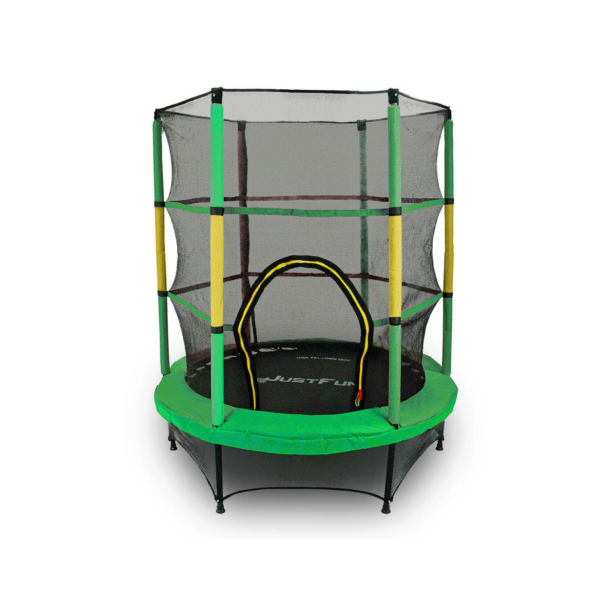 ZIELONO-ŻÓŁTA-TRAMPOLINA DO DOMU I OGRODU 140 JF