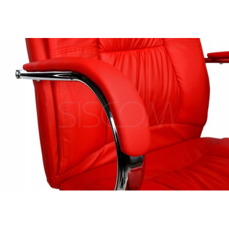 Fotel biurowy obrotowy MAXI CZERWONY