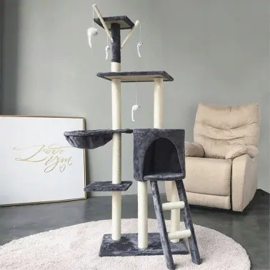 Drapak wysoki, legowisko, słupek do drapania, wieża 101 - 160 cm PREMIUM
