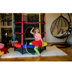 TRAMPOLINA do wewnątrz 140cm JUST FUN czerwona