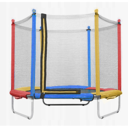 TRAMPOLINA REKREACYJNA DLA DZIECI 152 CM JUST FUN MULTICOLOR
