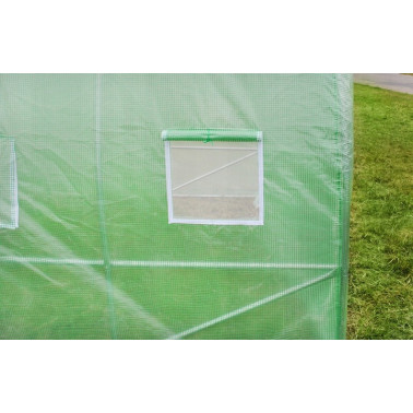 Tunel ogrodowy foliowy 18 m² 600 x 300 cm zielony szklarnia
