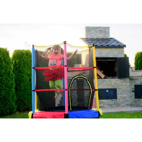 TRAMPOLINA do wewnątrz 140cm JUST FUN czerwona