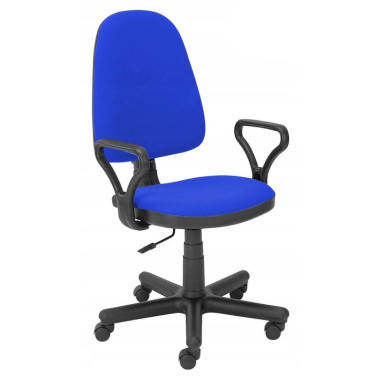 Krzesło biurowe obrotowe ARGO niebiesko-czarne Ergonomiczne wygodne