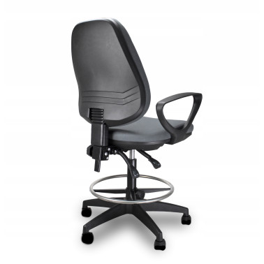 Krzesło biurowe obrotowe ARGO RING SZARO-czarne Ergonomiczne wygodne