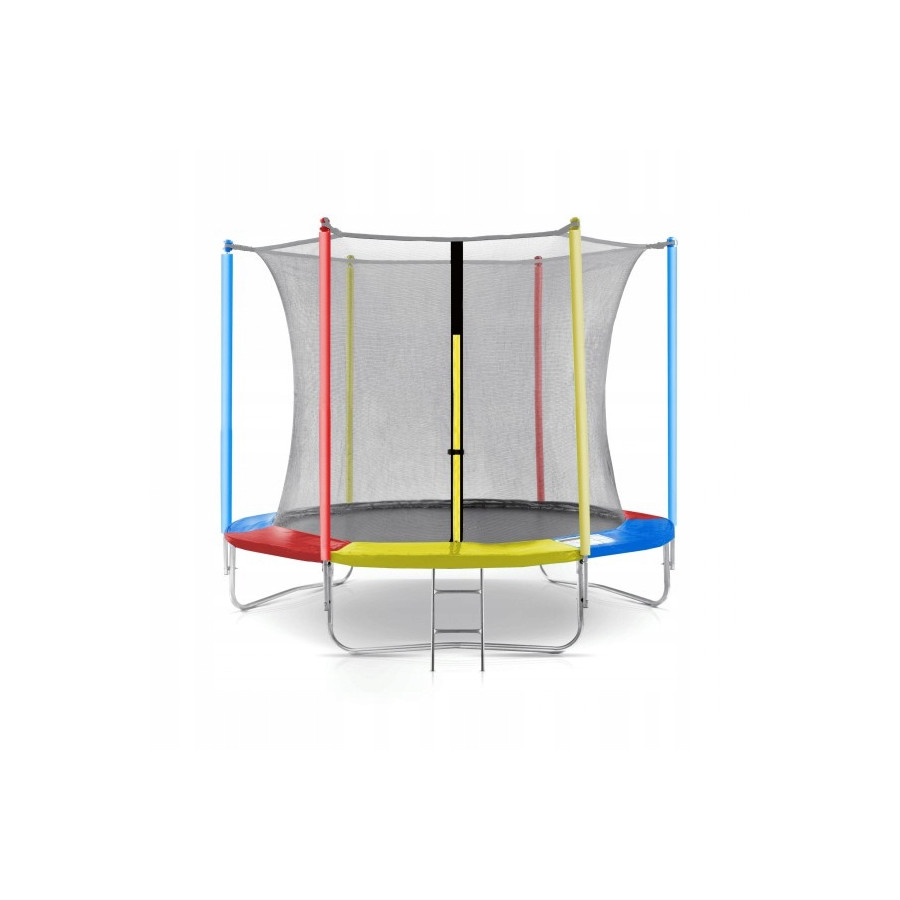 TRAMPOLINA OGRODOWA JUST FUN 8FT-244CM MULTICOLOR TRAMPOLINA OGRODOWA JUST FUN 8FT-244CM MULTICOLOR