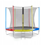 TRAMPOLINA OGRODOWA JUST FUN 8FT-244CM MULTICOLOR
