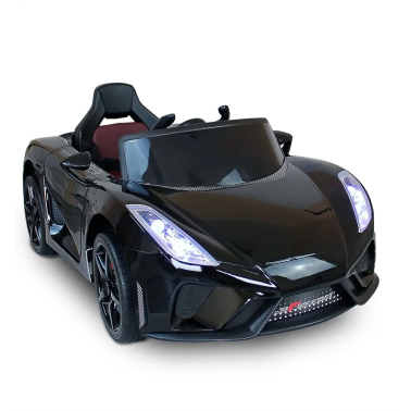 Autko na akumulator cabrio LAMBO V12 BLACK LAKIER JUST DRIVE auto dziecięce na akumulator + pilot