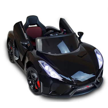 Autko na akumulator cabrio LAMBO V12 BLACK LAKIER JUST DRIVE auto dziecięce na akumulator + pilot