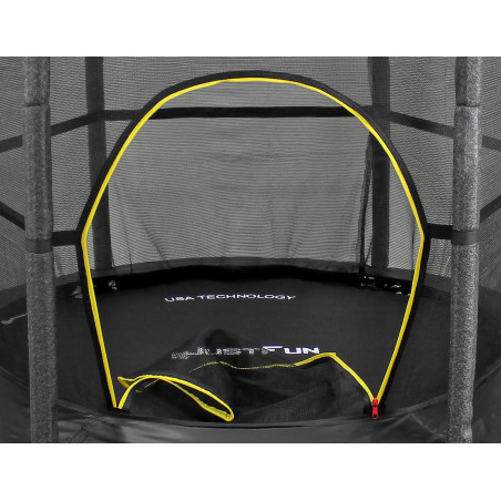 TRAMPOLINA do wewnątrz 140cm JUST FUN CZARNA