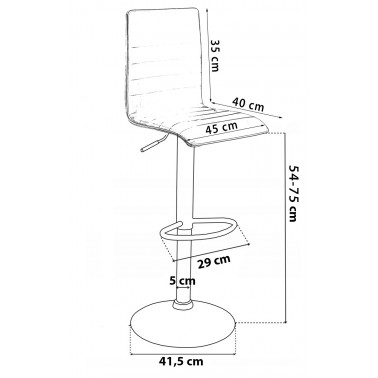 Hoker regulowany Estero czarny Eco