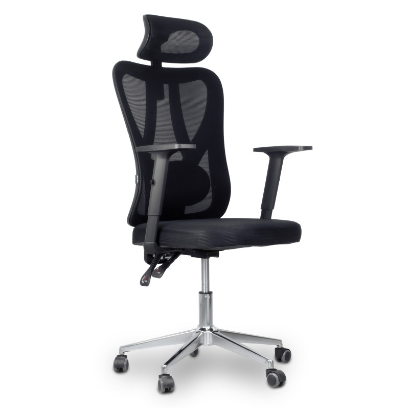 Fotel Biurowy Ergonomiczny Regulowany z zagłówkiem Materiałowy SMART Fotel Biurowy Ergonomiczny Regulowany z zagłówkiem Materiałowy SMART