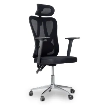 Fotel Biurowy Ergonomiczny Regulowany z zagłówkiem Materiałowy SMART