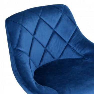 Hoker regulowany Toledo niebieski Velvet