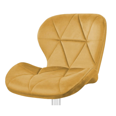 Krzesło obrotowe RIVELLO VELVET YELLOW