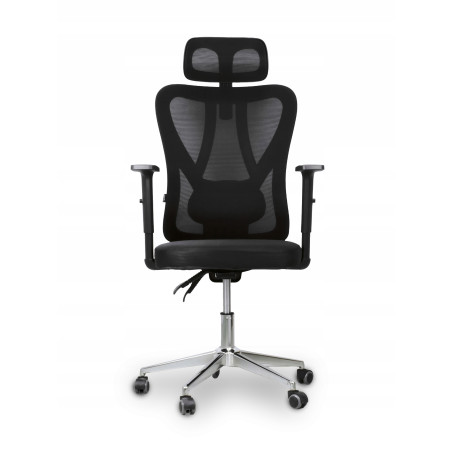 Fotel Biurowy Ergonomiczny Regulowany z zagłówkiem Materiałowy SMART