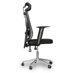 Fotel Biurowy Ergonomiczny Regulowany z zagłówkiem Materiałowy SMART