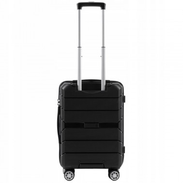 PP05, Walizka kabinowa Wings S, Black - POLIPROPYL