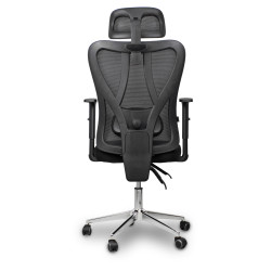 Fotel Biurowy Ergonomiczny Regulowany z zagłówkiem Materiałowy SMART