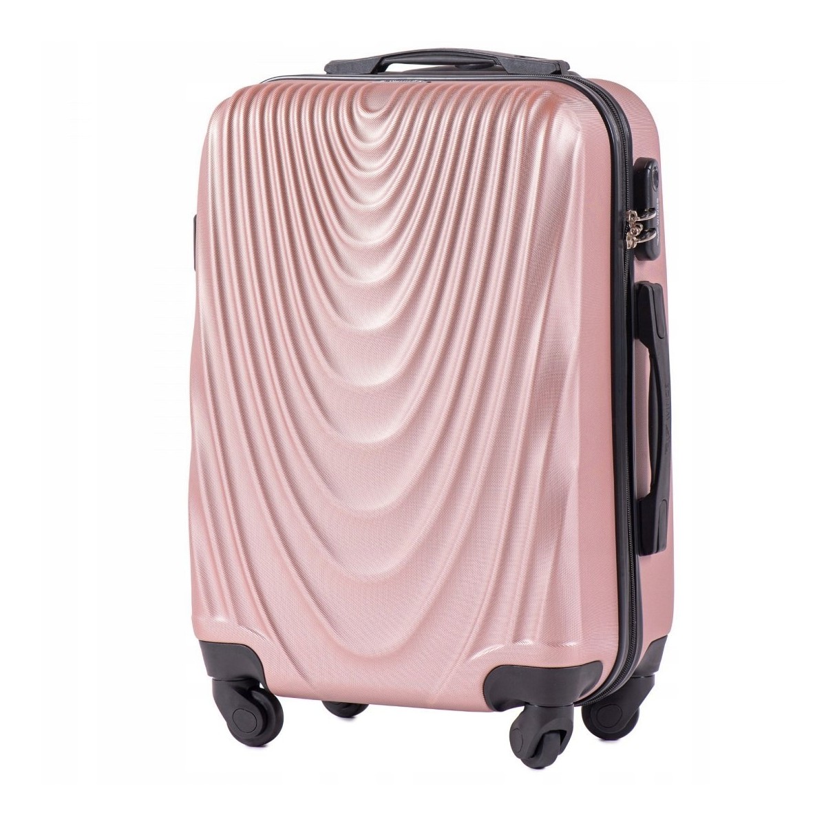 Walizka twarda kabinowa mała Wings ABS 304 XS ROSE GOLD 28 l