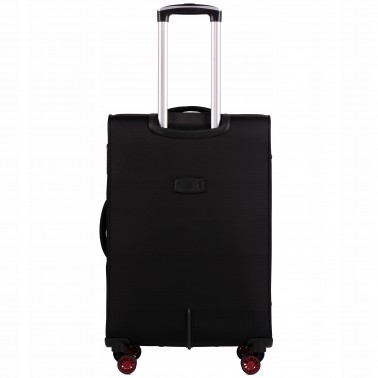 Walizka miękka średnia Wings poliester DPR01 M BLACK 65 l