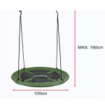 Bocianie gniazdo zielone JUST FUN FLY 100CM