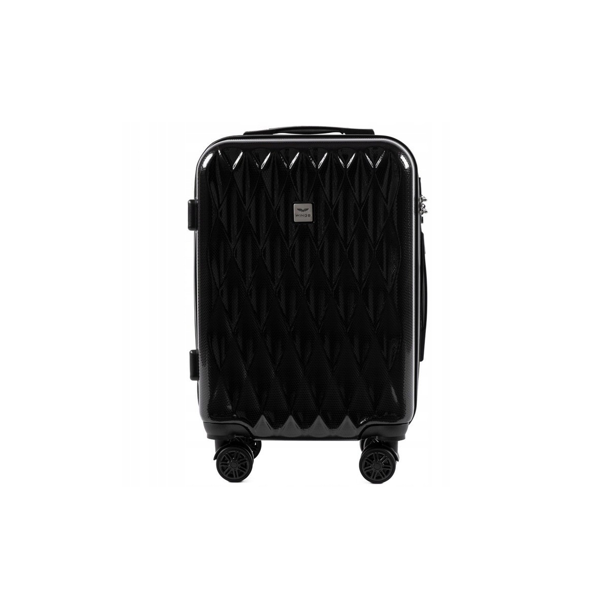 Walizka twarda kabinowa Wings poliwęglan PC190 S BLACK