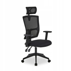 Ergonomiczny Wygodny Regulowany fotel z zagłówkiem ETNA PREMIUM