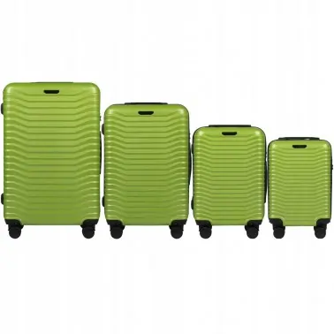 PC140, Zestaw 4 walizek (L,M,S,XS) Wings Policarbon, GREEN