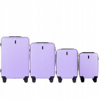 TR059, Zestaw 4 walizek (L,M,S,XS) Wings, Light Purple