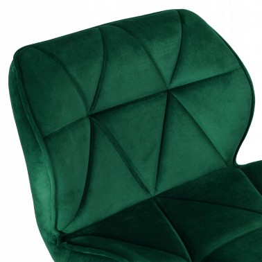 Hoker/Krzesło barowe pikowane SEVILLA VELVET