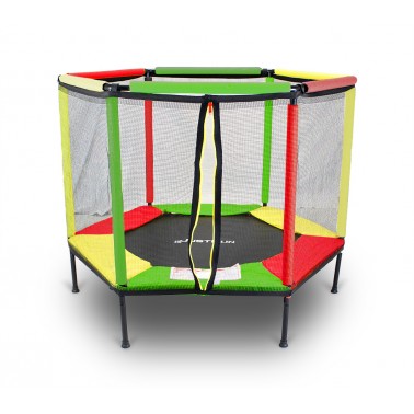 TRAMPOLINA KOJEC DO DOMU 140 COLORFULL 4,5FT