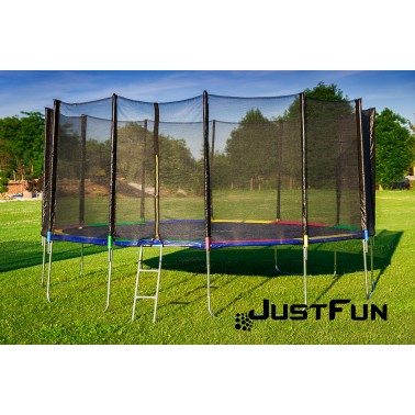 Trampolina ogrodowa Just Fun 16ft - 490cm - MULTI