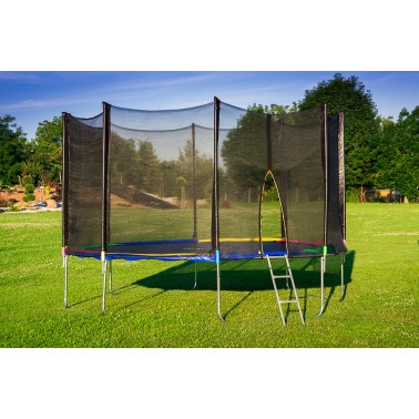 TRAMPOLINA OGRODOWA Z SIATKĄ 13FT/404CM