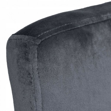 Hoker regulowany Monzo szary Velvet