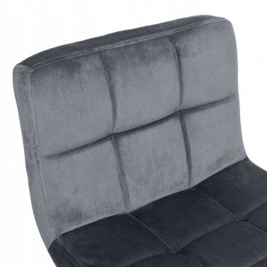 Hoker regulowany Monzo szary Velvet