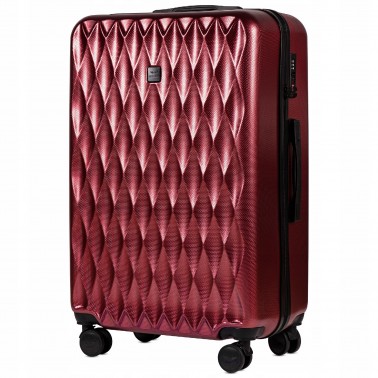WINGS BAGAŻ podróżny WALIZKA POLICARBON PC190 L WINE RED
