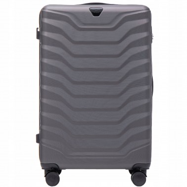 Walizka WINGS twarda duża ABS PEA01-L-D.GREY 97 l