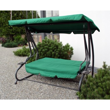 Huśtawka ogrodowa WZMACNIANA RELAX COMFORT zielona