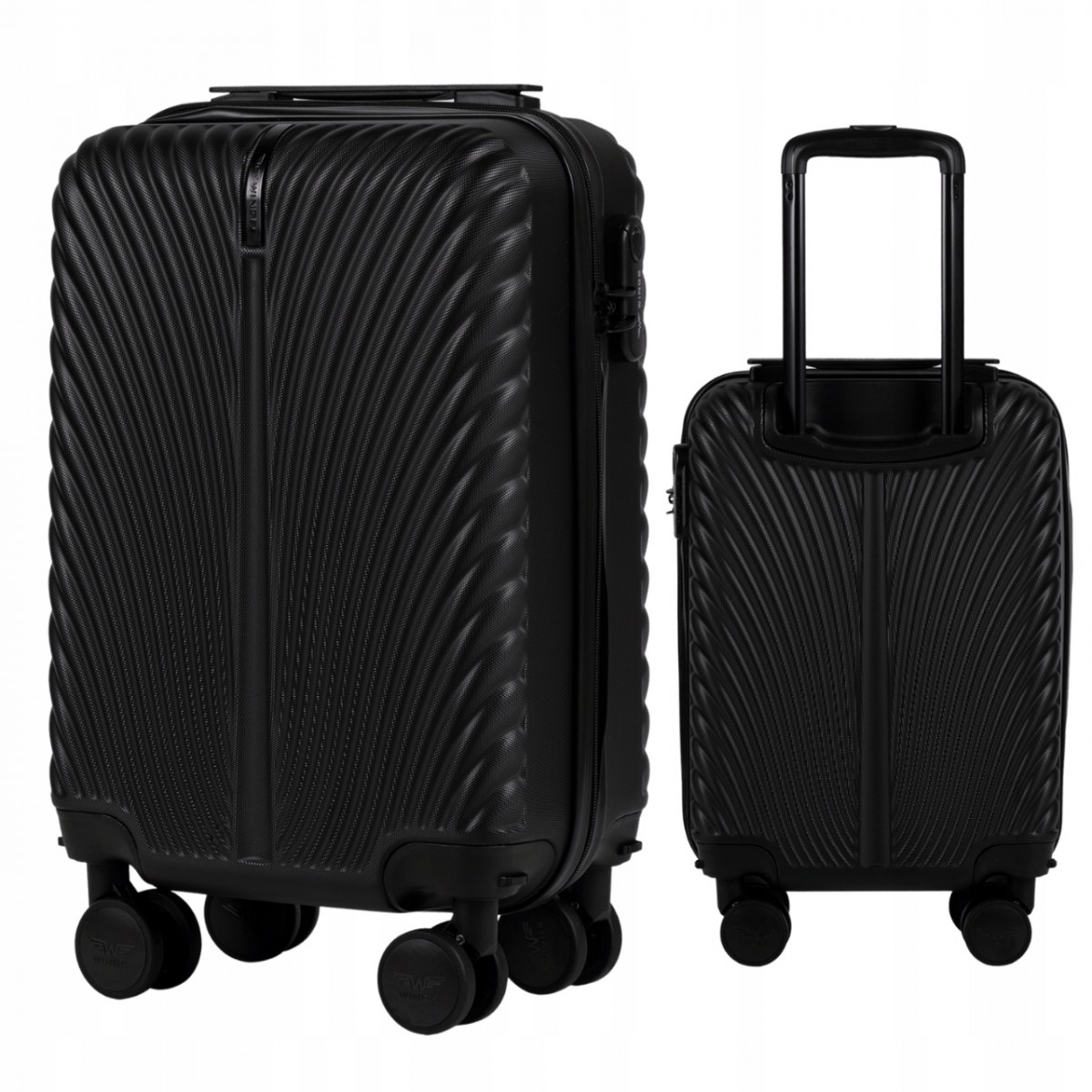 Walizka twarda kabinowa mała ABS SN120 XS BLACK 28 l