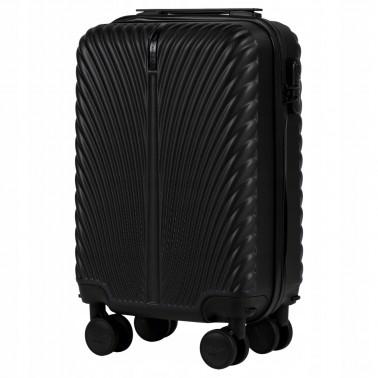 Walizka twarda kabinowa mała ABS SN120 XS BLACK 28 l