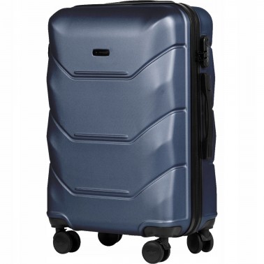 Walizka WINGS twarda średnia ABS 148 M BLUE 63 l