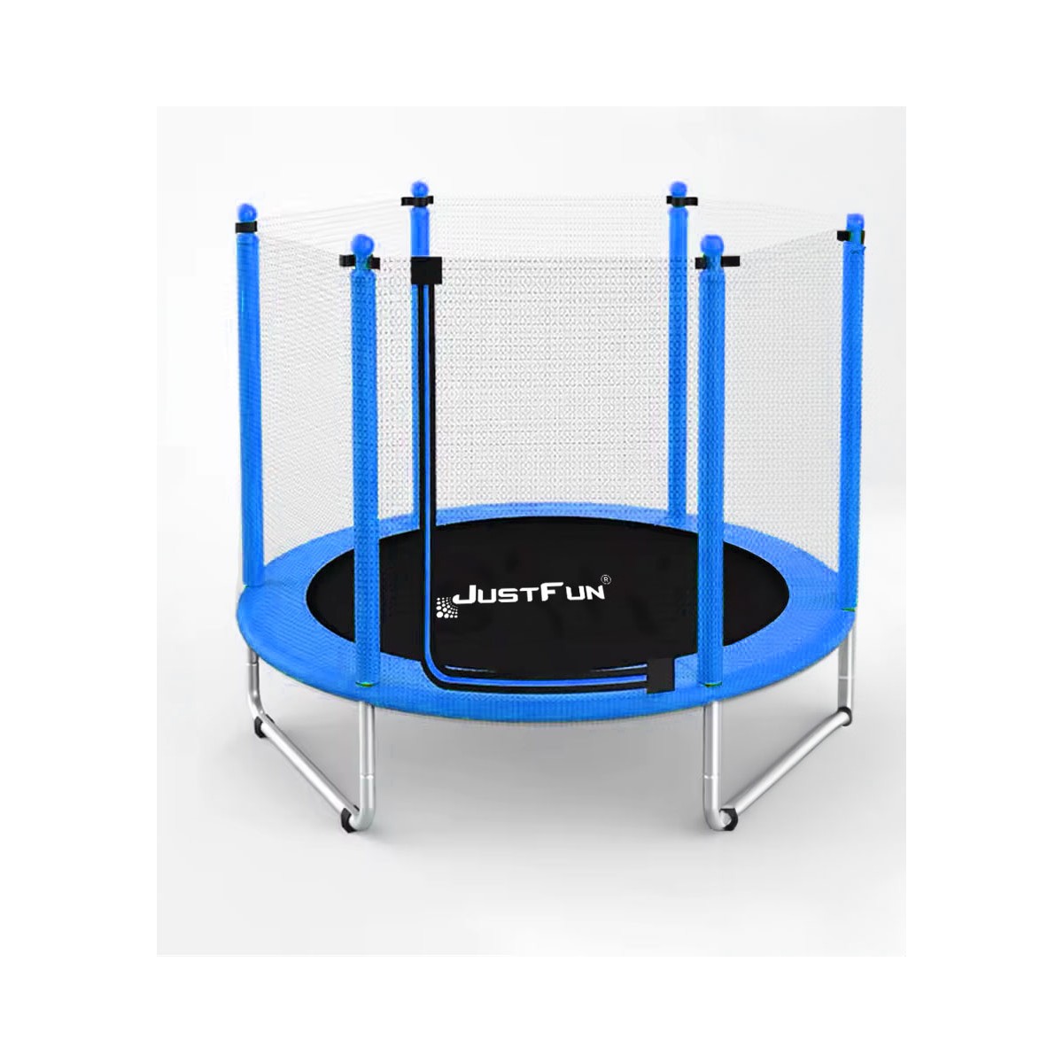 TRAMPOLINA REKREACYJNA DLA DZIECI 152 CM  JUST FUN BLUE