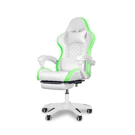 Fotel gamingowy, obrotowy, do biura, salonu SPARTA BIAŁY