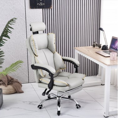 Fotel obrotowy biurowy COMO, ergonomiczny,szary