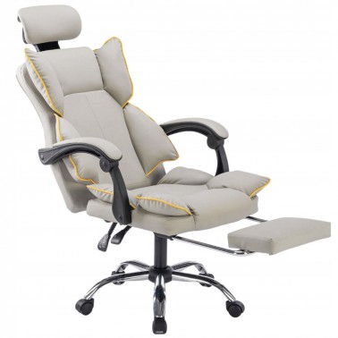 Fotel obrotowy biurowy COMO, ergonomiczny,szary