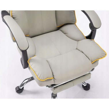 Fotel obrotowy biurowy COMO, ergonomiczny,szary