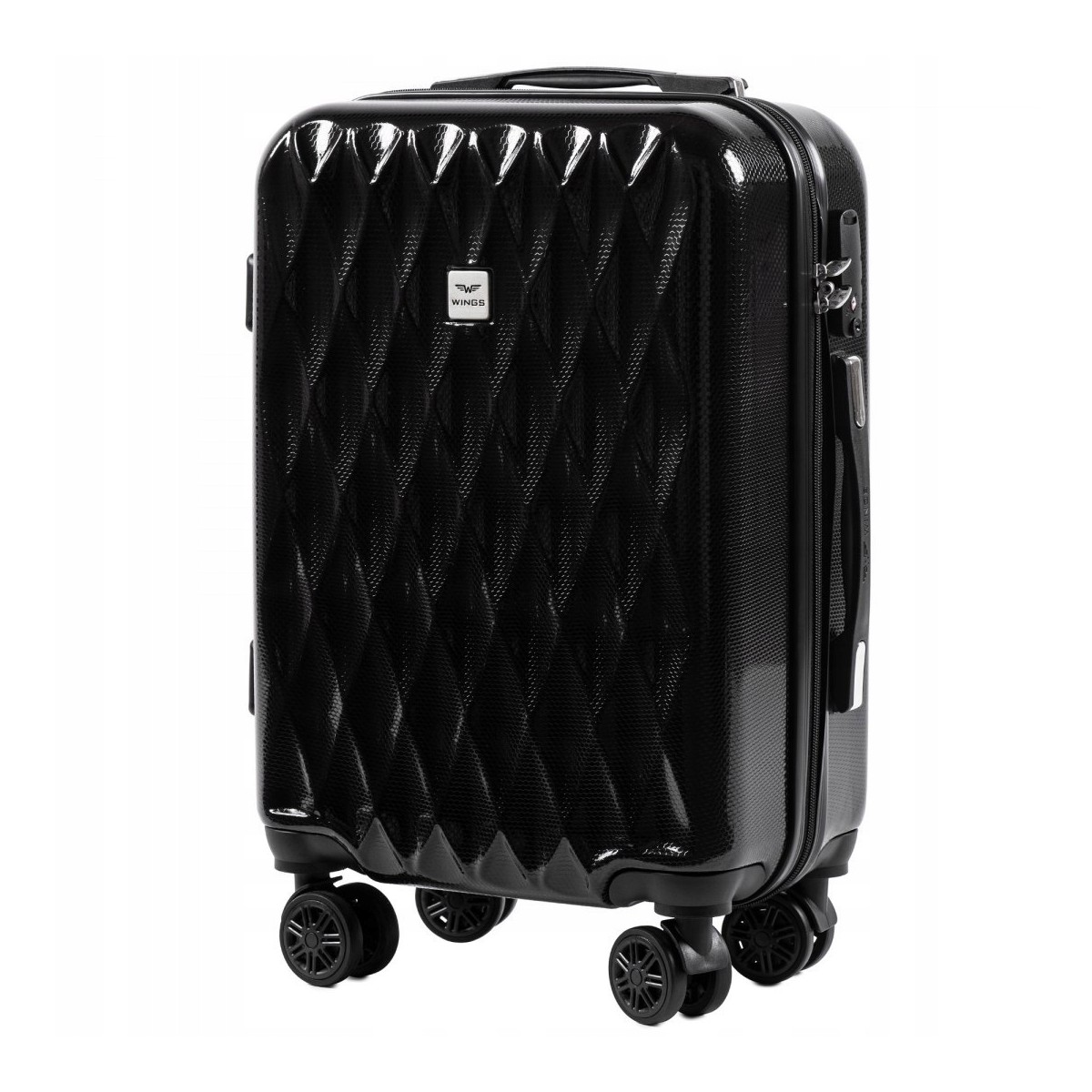 WALIZKA TURYSTYCZNA PC190 L BLACK POLICARBON