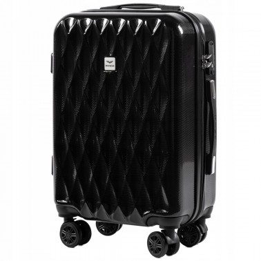 WALIZKA TURYSTYCZNA PC190 L BLACK POLICARBON