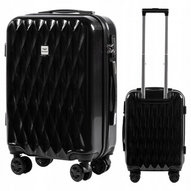 WALIZKA TURYSTYCZNA PC190 L BLACK POLICARBON